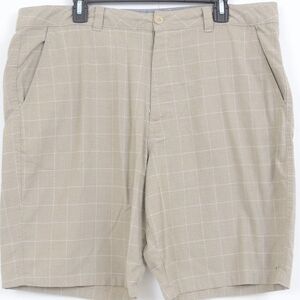 O'Neill Men's Checkered Plaid Shorts Pockets Size 38